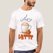 Pompoenlatte: nippen in Herfst Vibes- لاتيه الي ق T-shirt (Voorkant)