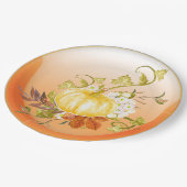 pompoenlicht papieren bordje (Gekanteld)