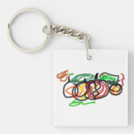 Pompoenliefhebber Sleutelhanger