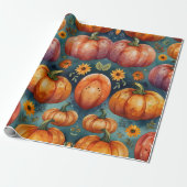 Pompoenliefhebbers Cadeaupapier (Uitgerold)