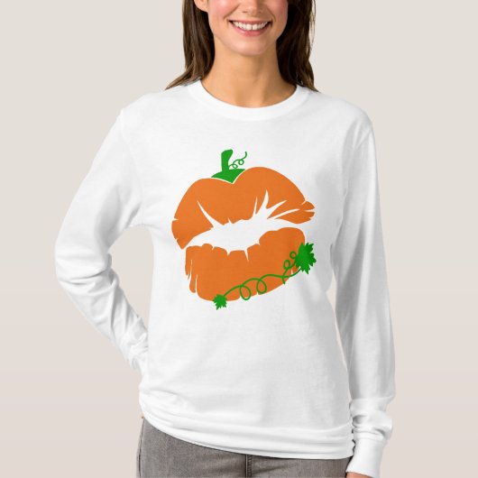Pompoenlippen T-shirt (Voorkant)