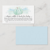 Pompoenluieraffelkasten voor Baby shower Informatiekaartje (Voorkant / Achterkant)