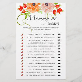 Pompoenmama- of papa-baby shower-spel