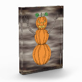 Pompoenman Halloween Kunst Fotoblokken (Links)