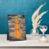 Pompoenman Halloween Kunst Fotoplaat (Zijkant)