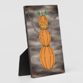 Pompoenman Halloween Kunst Fotoplaat (Zijkant)