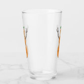 Pompoenman Halloween Kunst Glas (Rechts)