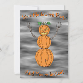 Pompoenman Halloween Kunst Kaart