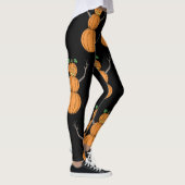 Pompoenman Halloween Kunst Leggings (Rechts)