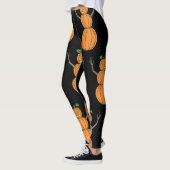 Pompoenman Halloween Kunst Leggings (Links)