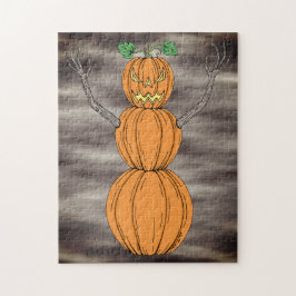 Pompoenman Halloween Kunst Legpuzzel