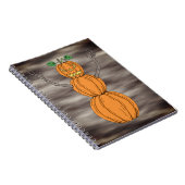 Pompoenman Halloween Kunst Notitieboek (Rechterzijde)
