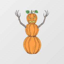 Pompoenman Halloween Kunst Raamsticker