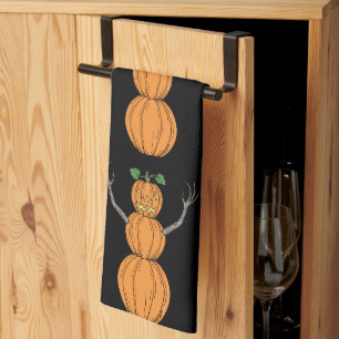 Pompoenman Halloween Kunst Theedoek