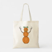 Pompoenman Halloween Kunst Tote Bag (Achterkant)
