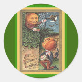  pompoenMan Ronde Sticker (Voorkant)