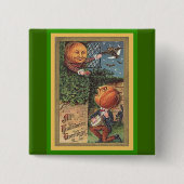  pompoenMan Vierkante Button 5,1 Cm (Voorkant)