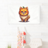 Pompoenmasker Pommerse hond Spandoek (Insitu)