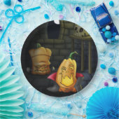 Pompoenmonsters Halloween/Verjaardag Papieren Bord (Feest)