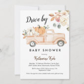 Pompoenmotor Herfst, Baby shower uitnodiging (Voorkant)