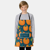 Pompoenmozaïek Kleurrijk Gepersonaliseerd Patroon Schort (Gedragen)