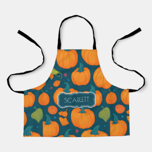 Pompoenmozaïek Kleurrijk Gepersonaliseerd Patroon Schort