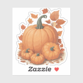 Pompoenontwerp Sticker