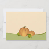 pompoenoogst-Baby shower Kaart (Achterkant)