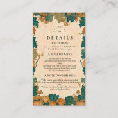  pompoenoogst bruiloft informatiekaartje (Voorkant)