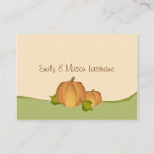 Pompoenoogst Douche Registry Informatiekaartje (Achterkant)