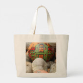 Pompoenoogst Grote Tote Bag (Achterkant)