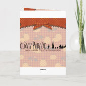 pompoenoogst-Kaart Feestdagen Kaart (Achterkant)