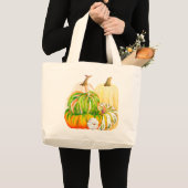 Pompoenoogst op een Canvas tas (11-V) (Voorkant (product))