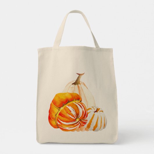 Pompoenoogst op een Canvas tas (2-III) (Achterkant)