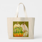 Pompoenoogst op een Canvas tas (9-IV) (Achterkant)