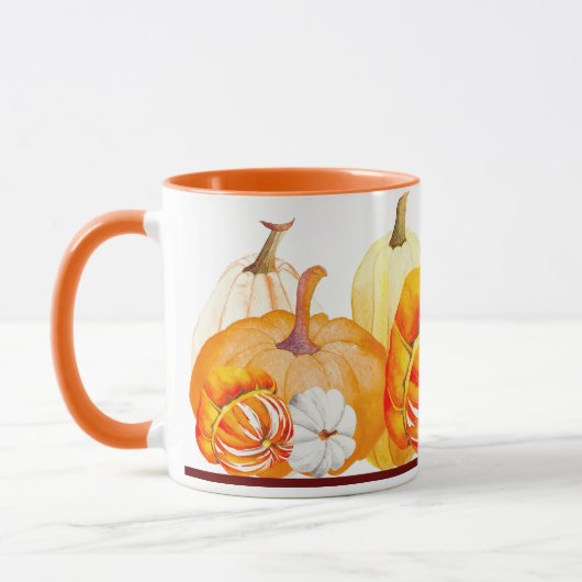 Pompoenoogst op een Combo-Mok - (3) Mok (Links)