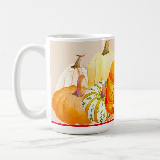 Pompoenoogst op een klassieke Mok (1) (Links)