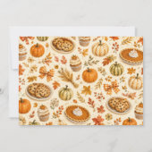 Pompoenoogst Rustieke Herfst Bakverkoop Kaart (Achterkant)
