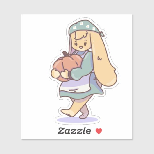 Pompoenoogst Sticker (Vel)
