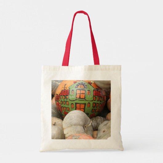 Pompoenoogst Tote Bag (Achterkant)