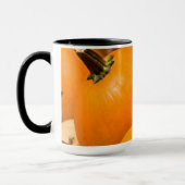 Pompoenoogst Zwarte 15 oz Ringer Mok (Links)