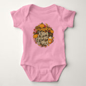 Pompoenoogstshirt Romper (Voorkant)