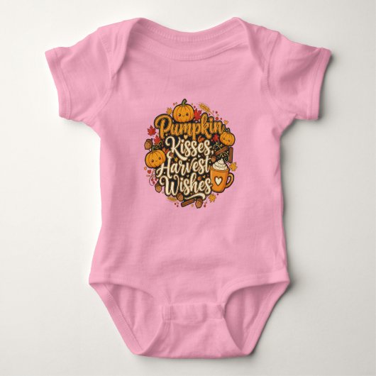 Pompoenoogstshirt Romper (Voorkant)