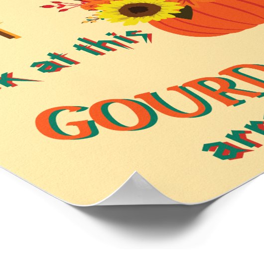 pompoenopstelling met kalebas poster (Hoek)