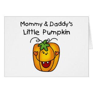 Pompoenoverhemden en -cadeaus van mama en papa