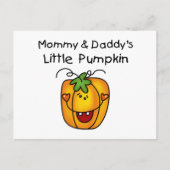 Pompoenoverhemden en -cadeaus van mama en papa briefkaart (Voorkant)