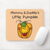 Pompoenoverhemden en -cadeaus van mama en papa muismat (Met muis)