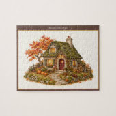 Pompoenpad Herfst Cottage Puzzel (Horizontaal)