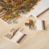 Pompoenpad Herfst Cottage Puzzel (Zijkant)