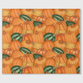 Pompoenpakpapier Cadeaupapier (Vlak)